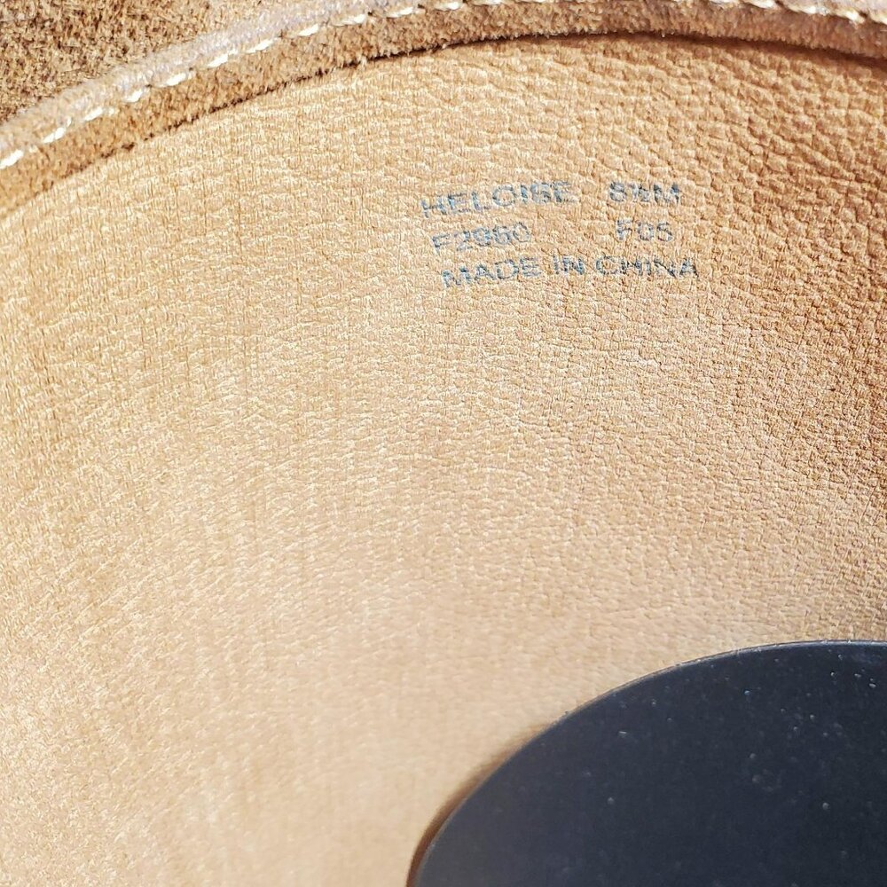 Calvin Klein Heloise Camel Kid Suede Heeled Boots Sz 8.5M - shipping incl - Picture 7 of 16